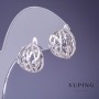 Xuping Earrings 14x15mm Rhodium