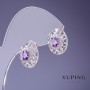 Xuping Earrings 15x12mm Rhodium