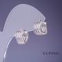 Xuping Earrings 7x12mm Rhodium