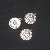 Zodiac Taurus Pendant Finding, 17mm Diameter, 20g Pack +/- 14pcs