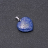 Pendant Heart Natural Stone Lapis Lazuli 19x19x26mm