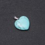Heart Pendant "Green Turquoise" (Pressed), 19x19x26mm
