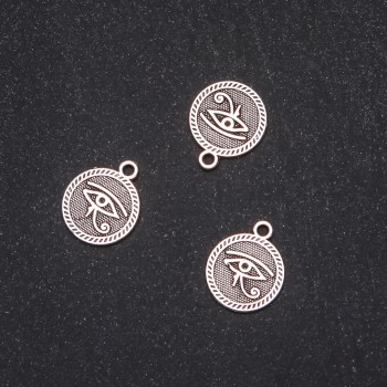 Pendant finding Egyptian Eye 15x18mm, packaging 20g ±12 pcs