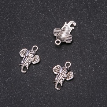 Findings Pendant Elephant 15x22mm, 20g Pack +/-16pcs