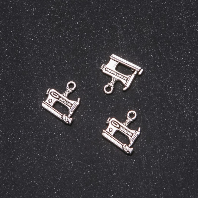 Sewing Machine Pendant Finding, 14x15mm, Pack of 20g +/-19pcs