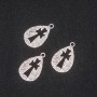 Jewelry Findings Pendant Cross 30x20mm, Pack of 20g +/- 10pcs