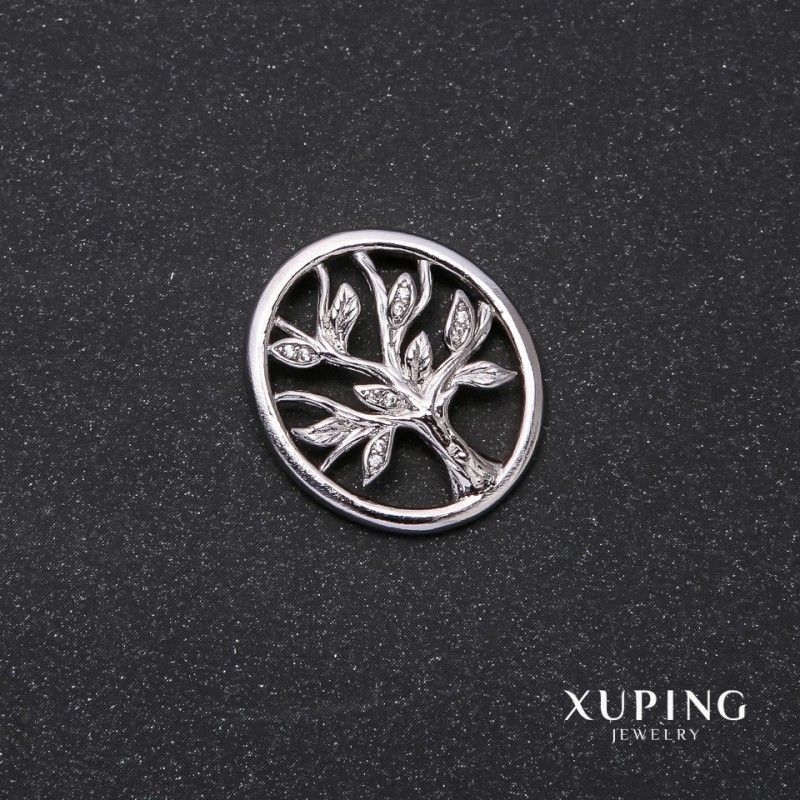 Xuping Tree Pendant 25x22mm Rhodium