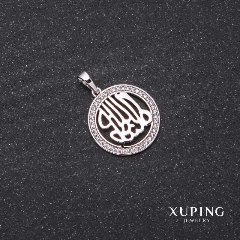 Xuping Pendant 26x20x18mm Rhodium