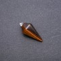 "Pendulum" Pendant made of Natural Tiger's Eye Stone, 40x30x13mm
