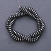 Hematite Smooth Rondelle Beads on a Strand, diameter 8x3mm, length 40cm