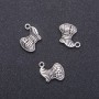 Money Bag Pendant Finding, diameter 14mm, length 15mm, pack 20.8g, 11 pcs (+/-)