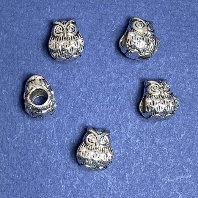 Spacer Bead Findings, 11x9mm, hole diameter 4.5mm, pack 20g +/- 9 pcs