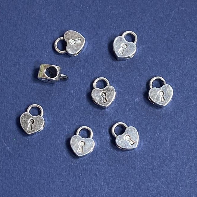 Spacer Bead Findings, 10x13mm, hole diameter 4mm, pack 20g +/- 12 pcs