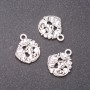Finding Pendant Fish, diameter 14x17mm, hole diameter 17mm, pack 20g +/- 12pcs