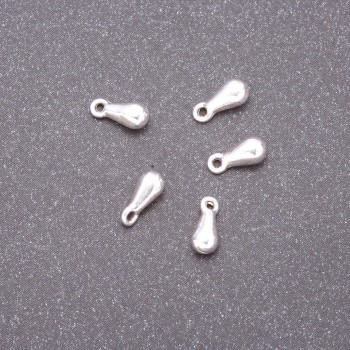 Finding Drop Pendant, diameter 7x3mm, inner diameter 0.9mm, pack 20g +/-110pcs