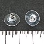 Earring Backs Findings, 11mm Diameter, Pack of 100 pcs +/- 20g