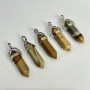Hexagon Pendant Picture Jasper 40x8mm+