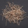 Pin with Loop for Jewelry Making, 40mm length, yellow metal color, 0.5 kg