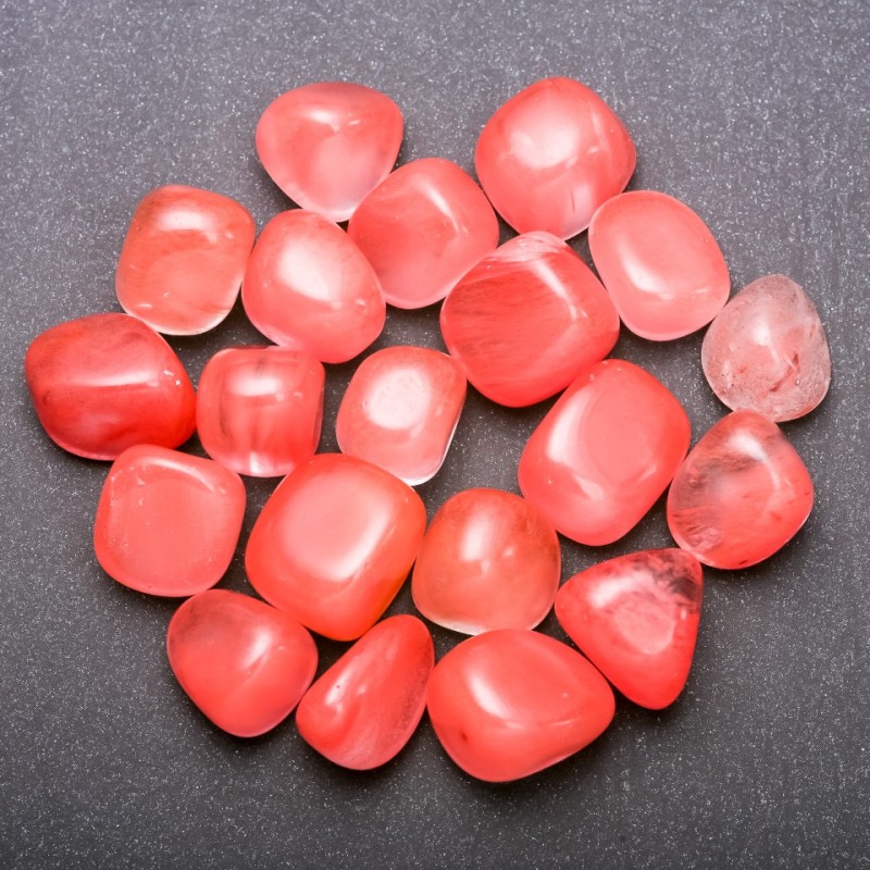 Natural Chalcedony Tumbled Stone 15x20mm (+/-), 100g Pack