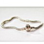 PANDORA-Style Bracelet Base, 16cm, with Clip Clasp and Logo
