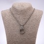 Punk Goth Style Pendant Paw with Ring 24x6mm on Chain, 65cm Length