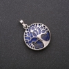 Lazurite Pendant in a "Tree" Setting 28mm