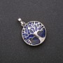 Lazurite Pendant in a "Tree" Setting 28mm