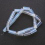 Beads on String Moonstone (Synthetic) Cylinder, 8x16mm Diameter +/-, 38cm Length +