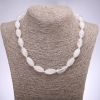 Rock Crystal Necklace, Bicone Beads, 10x20mm, 43cm Length