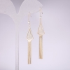 Tassel Earrings 73x11mm Gold-Tone Metal, Korea