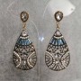 "Golden Beauty" Long Earrings, Gold-Toned Metal, 7cm length