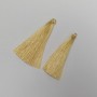 Craft Tassel Blank "Latte", length 7cm, diameter 7mm, pair
