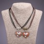 Friendship Pendant Hearts, Diameter 31x33mm, Length 45-48cm