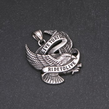 Men's Eagle Pendant, Stainless Steel 40x35mm