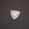 White Quartz Pendant 27x24(+/-)mm