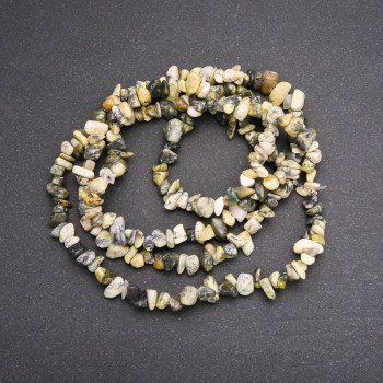 Serpentine Chip Strand, Diameter 6 (+/-) mm, Length 80cm
