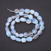 Natural Moonstone Tumbled Beads on a Strand, Diameter 9x13(+/-)mm, Length 38cm
