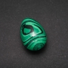 Souvenir Egg Made of Natural Stone Malachite, 35x25+/-mm