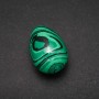Souvenir Egg Made of Natural Stone Malachite, 35x25+/-mm