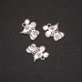 Finding Pendant "Mouse", diameter 15x13mm, hole diameter 1.5mm, pack 20g +/-14pcs