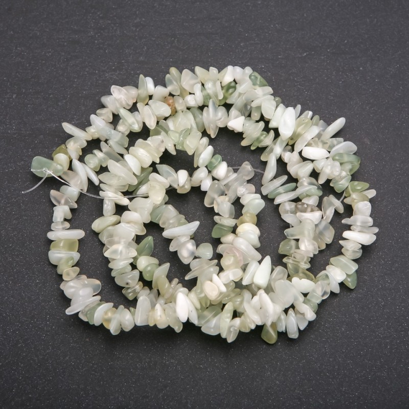 Beads on Fishing Line, Onyx Chips, Diameter 7 (+/-) mm, Length 80cm