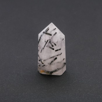 Faceted "Pencil" Crystal Souvenir, Natural Rutilated Quartz Stone, Assorted (price per 100g), weight from 80g