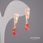 Xuping Chameleon Earrings 6x30mm 18K Gold Plated
