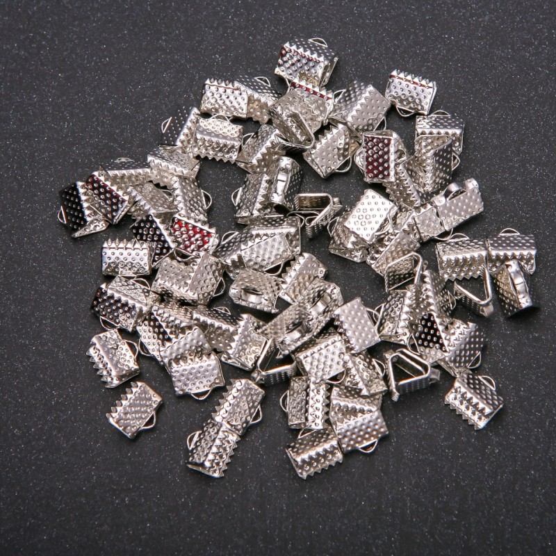 Cord End Caps 7, 4x8mm, Pack of 80 (approx. 24g)