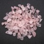 Stone Chip Findings without Hole Pink Quartz d 4x5-7x17mm+- 100 g