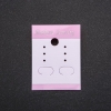 Pink Earring Display Card 5x3.7cm, 100 pcs