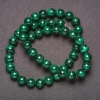 Malachite Beads, Natural Stone, Smooth Round Bead, 8 mm diameter, 38 cm length