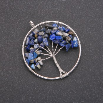 Pendant "Tree of Happiness" Sodalite, 50mm diameter