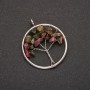 "Tree of Happiness" Tourmaline Pendant, Diameter 30mm
