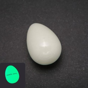 Natural Onyx Stone Souvenir Egg, Green Glow, Diameter 35x25+-mm